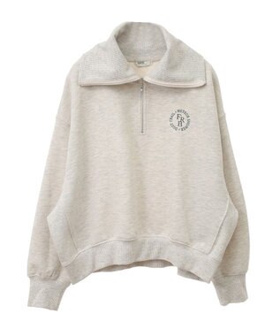 earth music&ecology ハーフＺＩＰプルオーバー Oatmeal