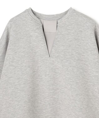 UNFILO BEAUTY FORM JERSEY キーネック トップス TOPグレー