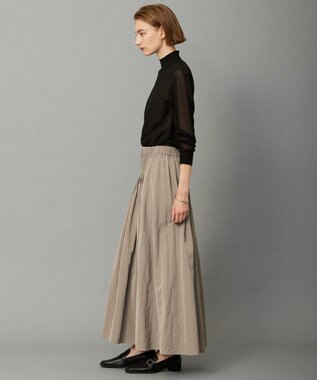 ICB 【洗える】ヴィスコースシアー ハイネックプルオーバー ブラック系