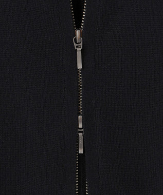 ICB L 【新色追加】ソフトカシミヤミックス ニットトラックジャケット ブラック