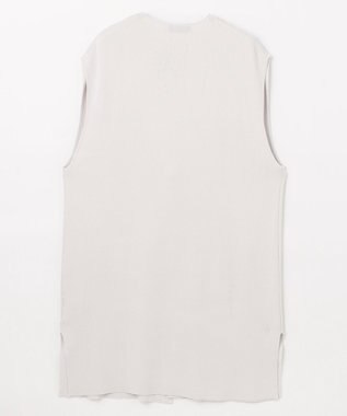 ANY L ロングニットジレ オイスター