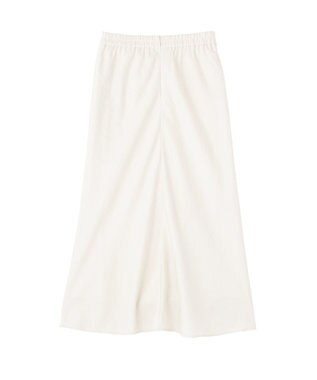 Green Parks 光沢サテンナロースカート Ivory