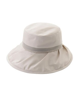 MOONBAT 【遮光100％/遮熱/UV】HIROKO KOSHINO(ヒロコ コシノ)遮光シアー カサブランカ 帽子 ゆったりMサイズ 手洗い可能/サイズ調整可能/日本製 ベージュ