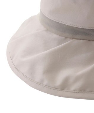 MOONBAT 【遮光100％/遮熱/UV】HIROKO KOSHINO(ヒロコ コシノ)遮光シアー カサブランカ 帽子 ゆったりMサイズ 手洗い可能/サイズ調整可能/日本製 ベージュ