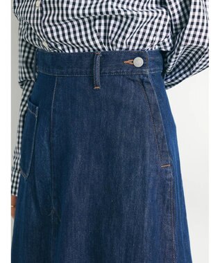CRAFT STANDARD BOUTIQUE Ａライン４ＷＡＹデニムスカート Dark Indigo