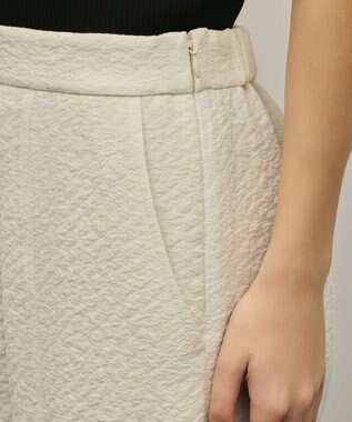 GRACE CONTINENTAL オーガンジージャガードパンツ キナリ