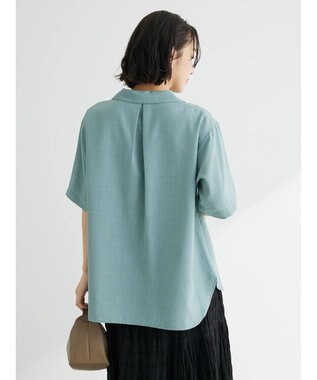 Green Parks 速乾開襟シャツ Blue Green