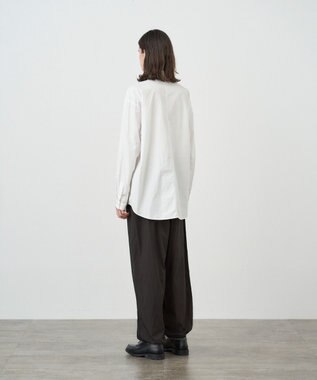 ATON SUVIN BROAD | ウォッシュドシャツ - UNISEX WHITE