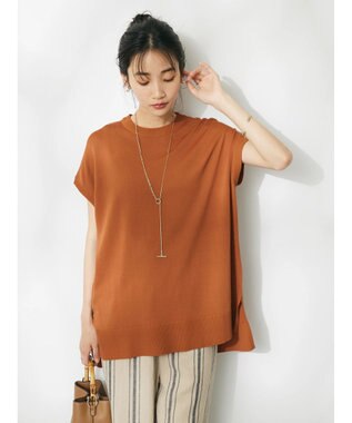 CRAFT STANDARD BOUTIQUE ＵＶカット接触冷感半袖ニットチュニック