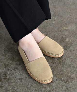 APOM アンライニングモカシン15 ベージュスエード