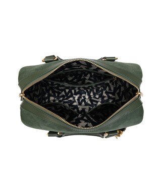 style code 【VerdeVari/ヴェルデヴァリ】スエードボストンバッグ ダークグリーン