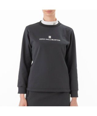 ZERO HALLIBURTON 【洗える】超軽量ロングスウェット 82747 軽い トレーナーストレッチ 保温 ゴルフ ZHG-W10a ブラック