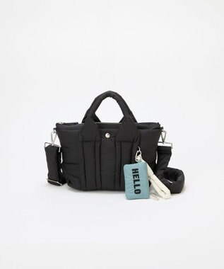 TOPKAPI 【Breath TOPKAPI】パフィング 2way ミニ トートバッグ チャーム付き