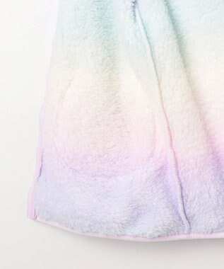 ANY KIDS 【ドッキング可能】ネコボアブルゾン ラベンダー×レインボー