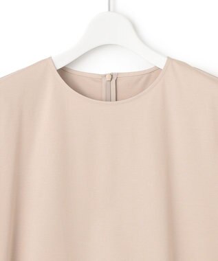 23区 S シアーフリルジャージー ペプラム カットソー ベージュ系