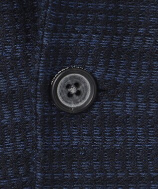 JOSEPH ABBOUD 【驚きの軽量ウール】KARLKARL チェック柄 ニットジャケット ダルブルー系4