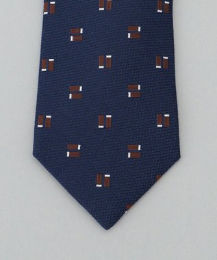 GOTAIRIKU 日本縫製/オリジナル柄【Fermo Fossati】ネクタイ_小紋柄 ネイビー系8