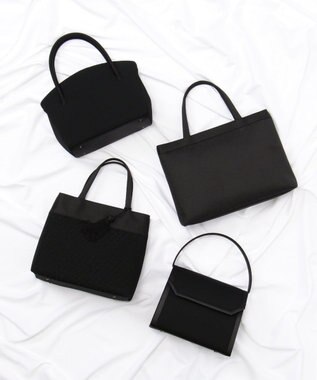 自由区 FORMAL 【日本製】米沢織 あおり式トート ブラック系