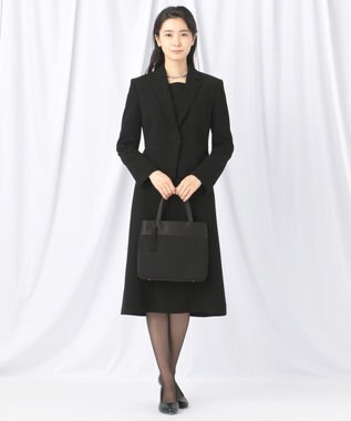 自由区 FORMAL 【日本製】米沢織 あおり式トート ブラック系