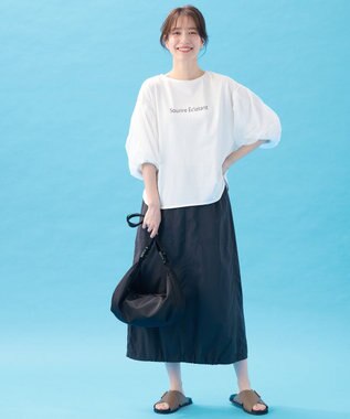 ANY 【洗濯機可/接触冷感/UVケア】エニィファンクションバルーンスリーブTシャツ オフ