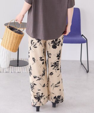 AMERICAN HOLIC アソートギャザー柄パンツ【WEB限定カラー・サイズ有り】 Flower Beige