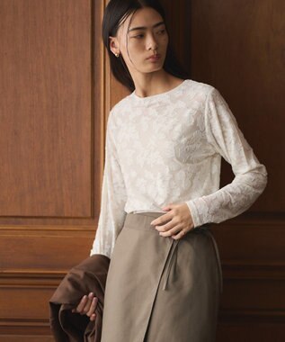 CRAFT STANDARD BOUTIQUE シアージャカードロンTEE Off White