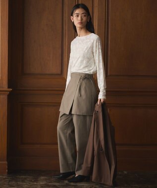 CRAFT STANDARD BOUTIQUE シアージャカードロンTEE Off White