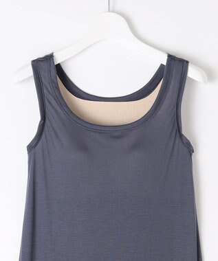 自由区 S 【ワコールコラボ】【カタログ掲載・洗える】レーシーニット ドレス ネイビー