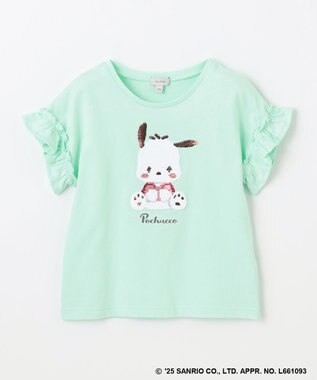 ANY KIDS 【any FAM ×サンリオキャラクターズ】ミラクルスパンコール Tシャツ ポチャッコ×ミント