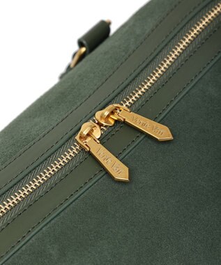 style code 【VerdeVari/ヴェルデヴァリ】スエードボストンバッグ ダークグリーン