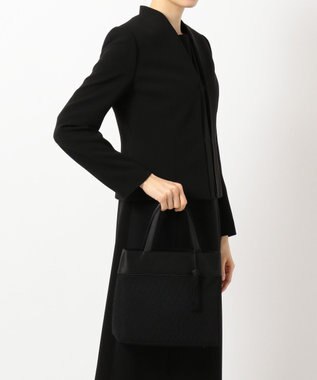 自由区 FORMAL 【日本製】米沢織 あおり式トート ブラック系