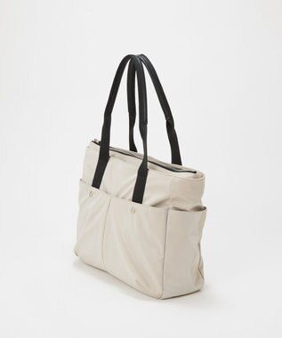 TOPKAPI 【Breath TOPKAPI】Train 防水ポリエステル ビッグ トートバッグ / 8ポケット/ キャリー対応 ライトベージュ