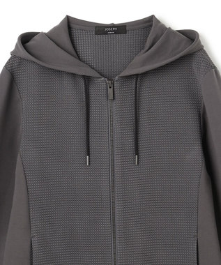 JOSEPH HOMME 【オリジナル素材 】ライトタックジャージー   ジップアップフーディー グレー系