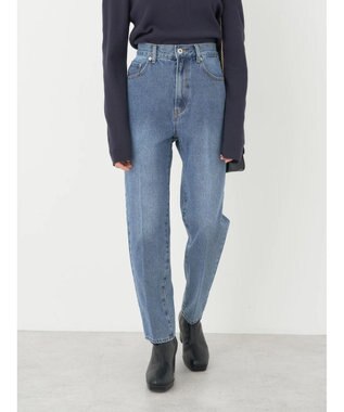 earth music&ecology センタープレスデニムパンツ Light Indigo