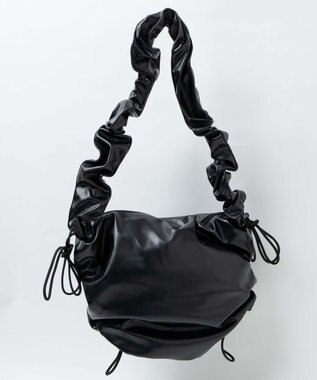 WEGO ドロストギャザーショルダー ブラックその他