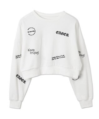 WEGO スクリブルグラフィックスウェット ホワイト