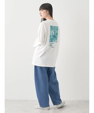 earth music&ecology Ａｕ　ｐｅｔｉｔ　ｂｏｎｈｅｕｒ　ロンＴ Off White