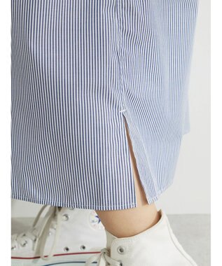 Green Parks アソートシャツワンピース Stripe Navy