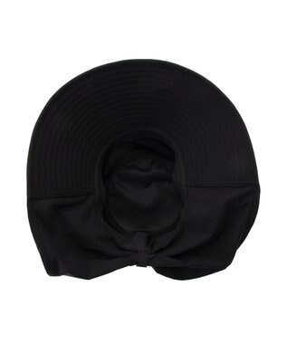 MOONBAT 【遮光100％/遮熱/UVカット】PAUL&JOE ACCESSOIRES(ポール&ジョー）後ろ垂れ 広つばハット 帽子 サイズ調整可能 手洗い可能 ブラック