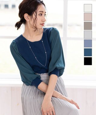 洗える 大人可愛い異素材パフ袖トップス Tiaclasse ファッション通販 公式通販 オンワード クローゼット 洗える 大人可愛い異素材パフ袖トップス Tiaclasse ファッション通販 公式通販 オンワード クローゼット