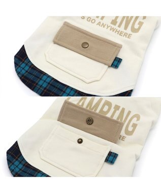 PET PARADISE ペットパラダイス パーカー ホワイト チェック フード ポケット付き 小型犬 ホワイト