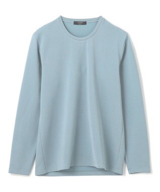JOSEPH HOMME タックリップルジャージー　クルーネックカットソー スカイブルー系