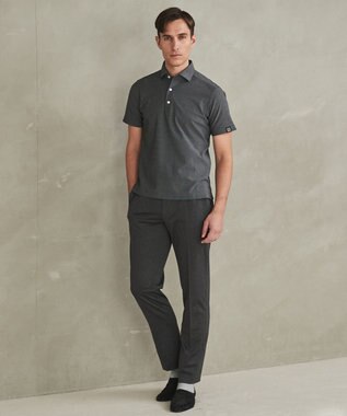 GOTAIRIKU 3年連続売上NO1/キングサイズ登場【仕事で着られる】キレイめ 鹿の子 BIZ ポロシャツ グレー系