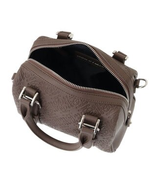 Maison de FLEUR FLEURモノグラムミニボストンバッグ Brown