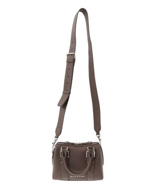 Maison de FLEUR FLEURモノグラムミニボストンバッグ Brown