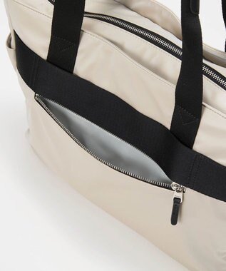 TOPKAPI 【Breath TOPKAPI】Train 防水ポリエステル ビッグ トートバッグ / 8ポケット/ キャリー対応 ライトベージュ