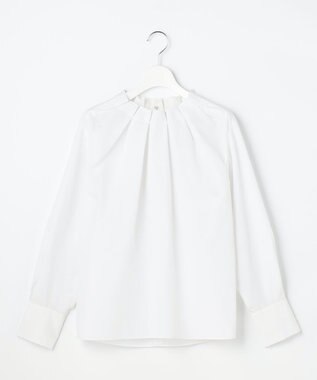 【カタログ掲載】ナチュラルタッチスタンドカラー ブラウス