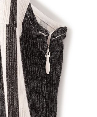 JOSEPH ジョゼフストライプ　ドレス Oyster White/ Black