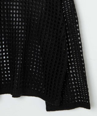 WEGO ビッグメッシュニットプルオーバー ブラック