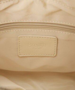 TOPKAPI 【Breath TOPKAPI】パフィング 2way ミニ トートバッグ チャーム付き クリーム